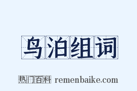 鸟泊组词是什么意思的图片